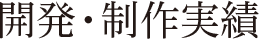 開発・制作実績